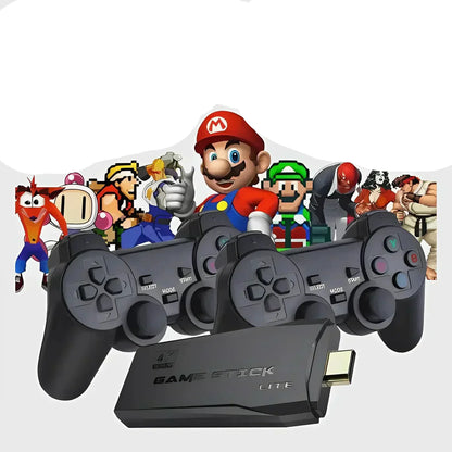 Retro-Spielkonsole 64GB mit 2 Controllern - Über 20.000 Spiele