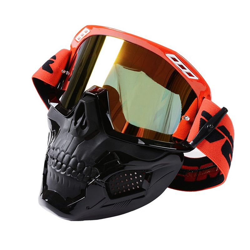 Motorradbrille mit schlagfesten Gläsern