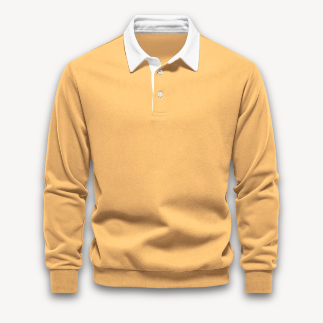 Men's Polo Sweater | Long-Sleeve