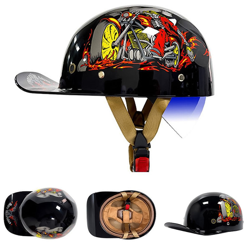 DOT-zugelassener Motorrad-Baseballhelm