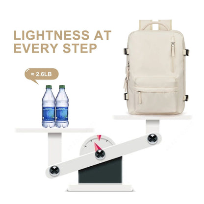 Damen 35L Reiserrucksack | Wasserdicht mit USB-Anschluss | Diebstahlschutz-Design & Schuhfach | Ideal für Wandern, Alltag & Reisen