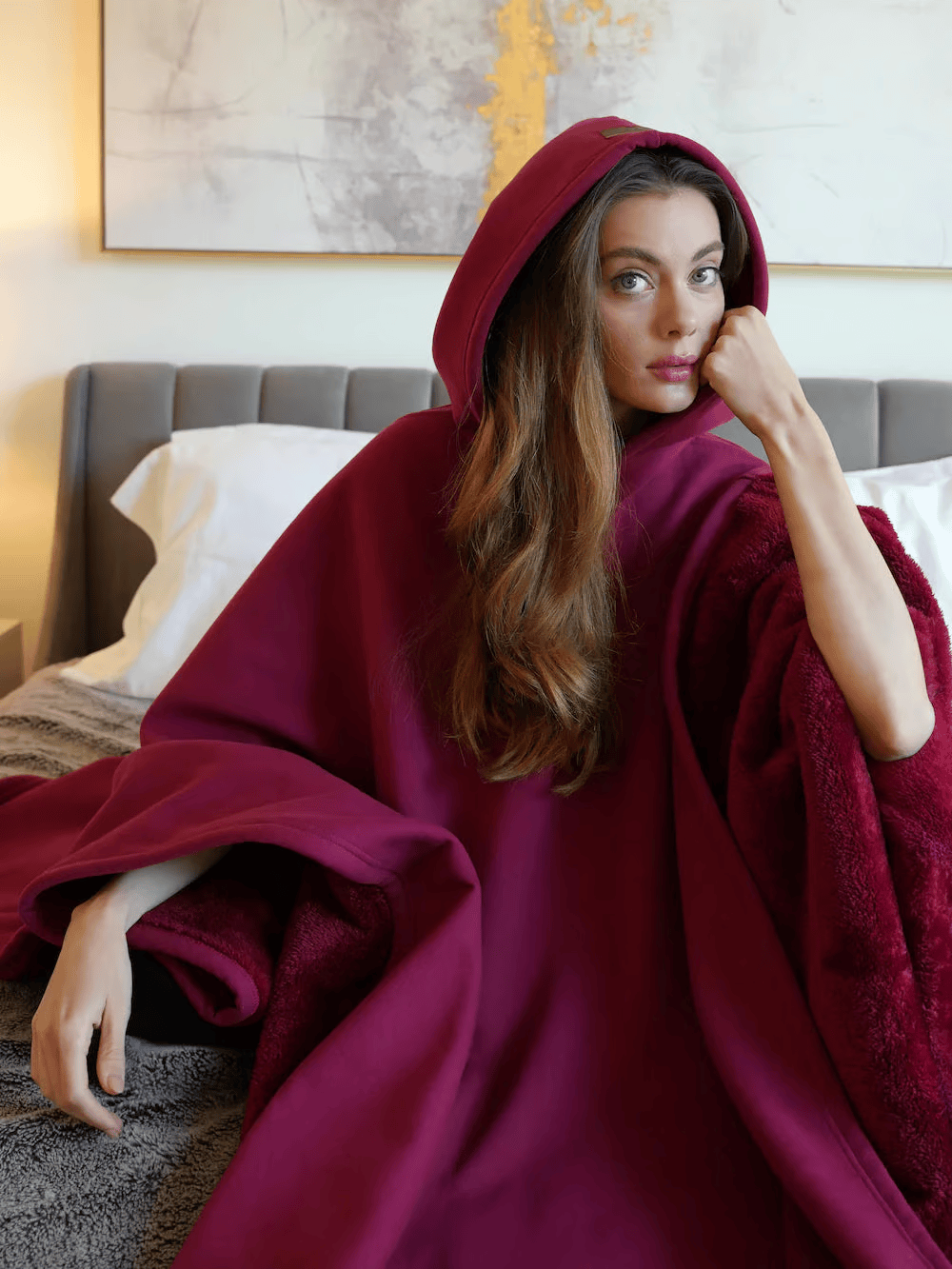 Hoodie Beruhigende Decke Oversize Weiches Material