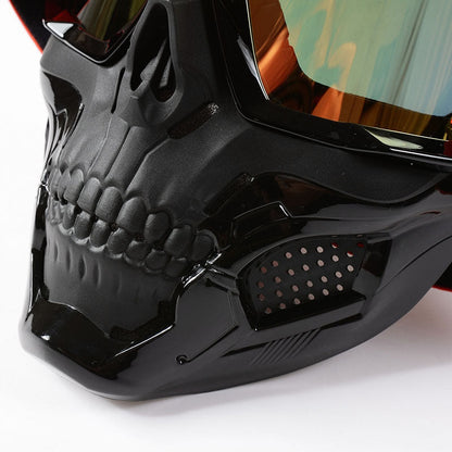 Motorradbrille mit schlagfesten Gläsern