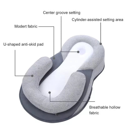 Erhöhter Anti-Reflux Baby Lounger für Neugeborene und Säuglinge