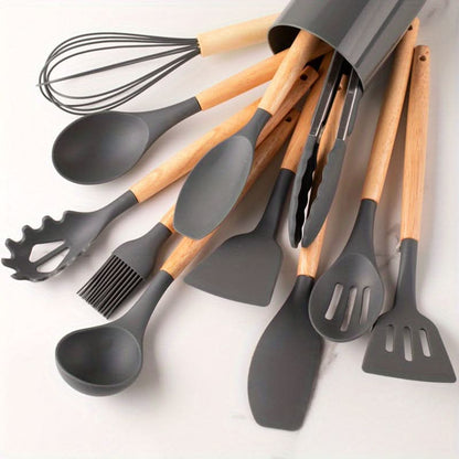 12-teiliges Küchen-Silikon-Set | Hitzebeständig & Spülmaschinenfest