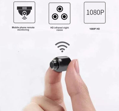 Kompakte WiFi-Kamera mit Nachtsicht, 1080P Video und klarem Audio