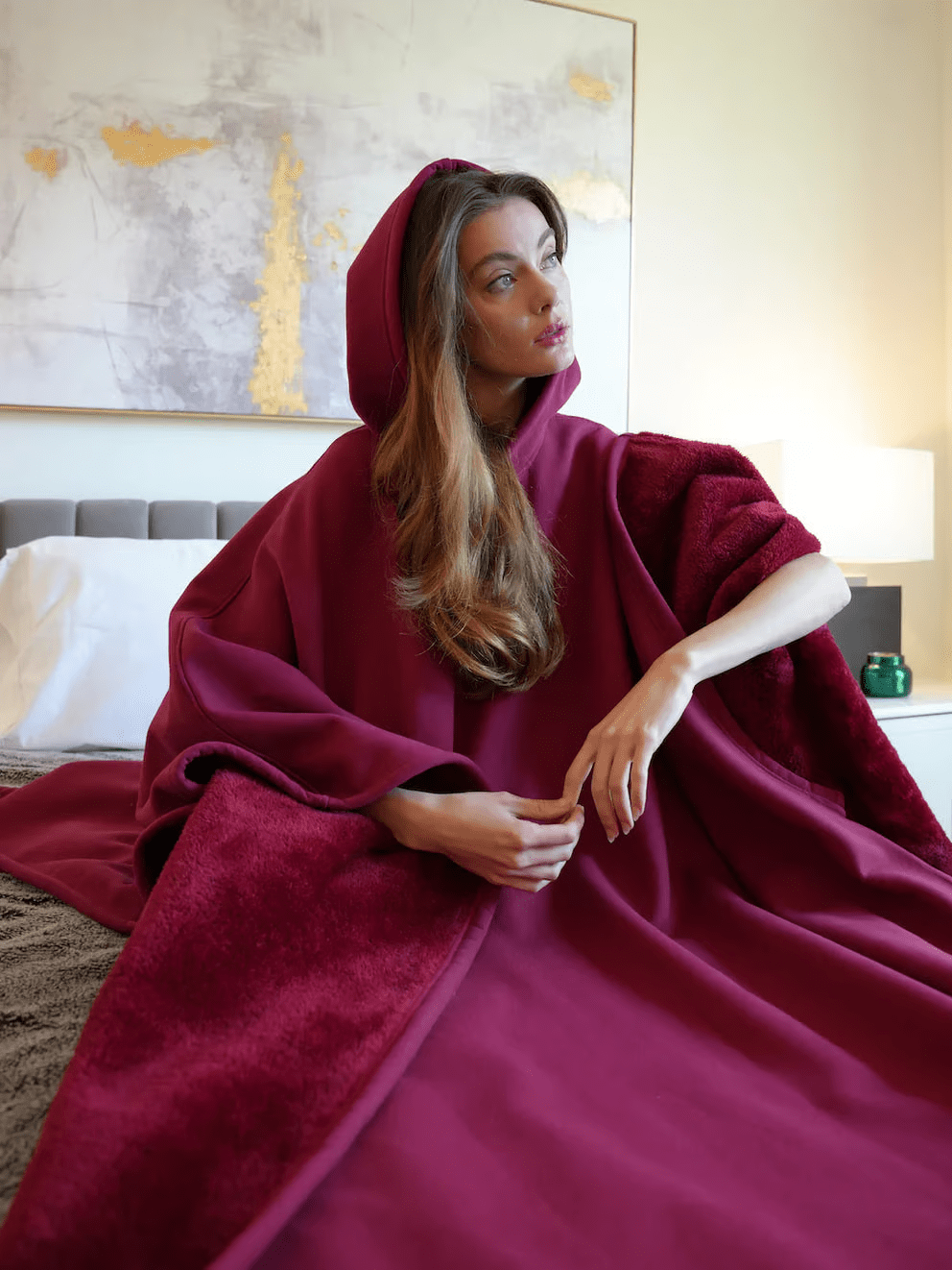 Hoodie Beruhigende Decke Oversize Weiches Material