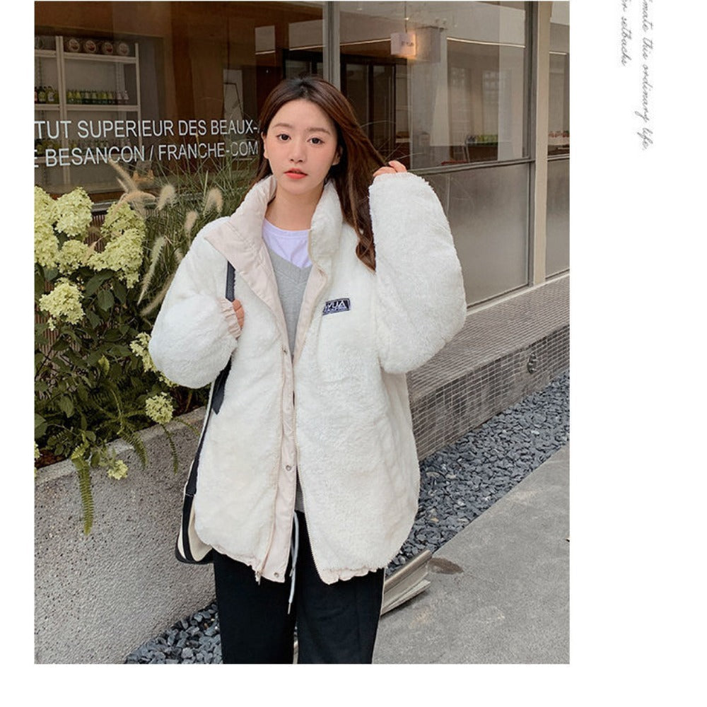 Wendbare Steppjacke Zweitseitiger Mantel für Damen – Milena