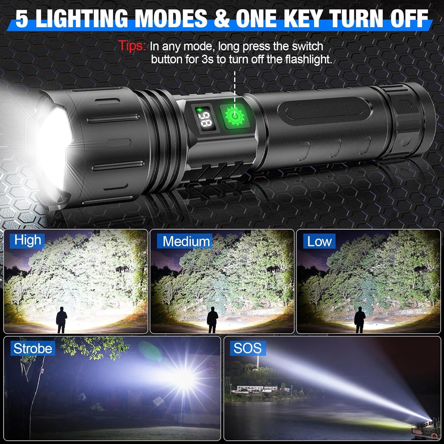 Ultra-Hochintensive Taschenlampe