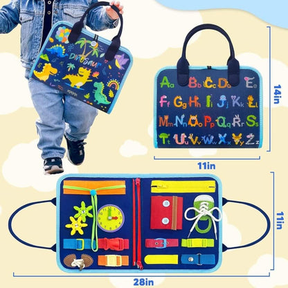 Montessori Aktivitätsboard für motorische Fähigkeiten und spielerisches Lernen