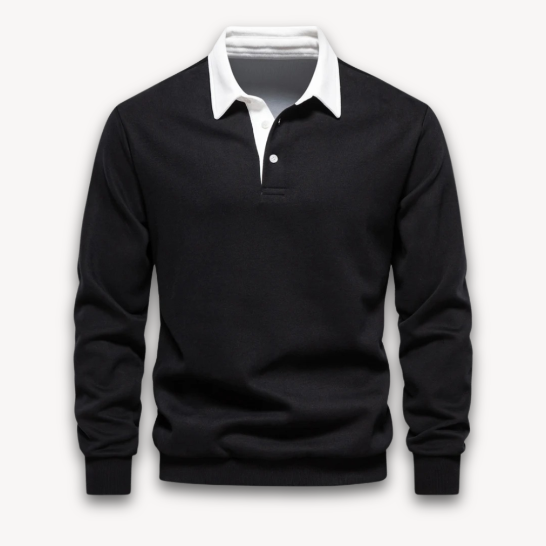 Men's Polo Sweater | Long-Sleeve