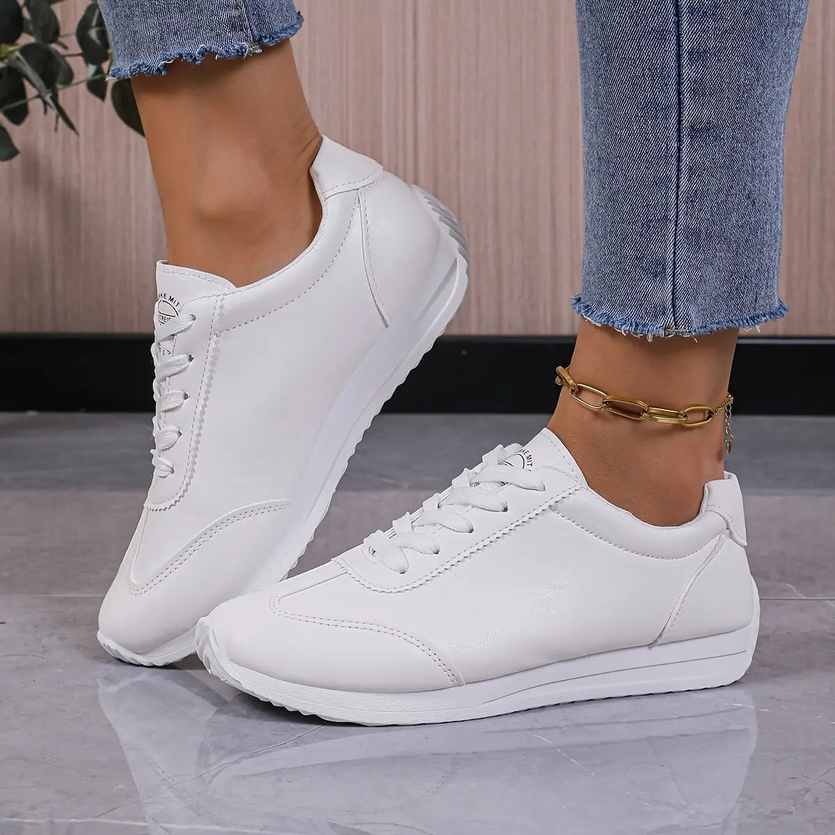 Damen Bequeme Sneaker | Weiß