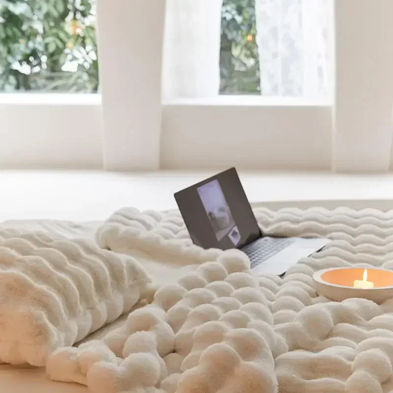 Umkehrbare Fleece-Decke | Ganzjährige Wärme | Weich und Gemütlich