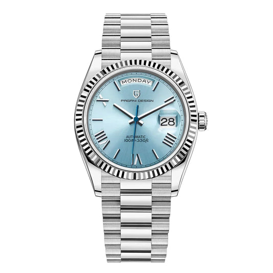 Premium Herren Automatik Uhr – Edelstahl, Selbstaufzug, Kalenderfunktion – Vielseitiger Stil für jeden Anlass