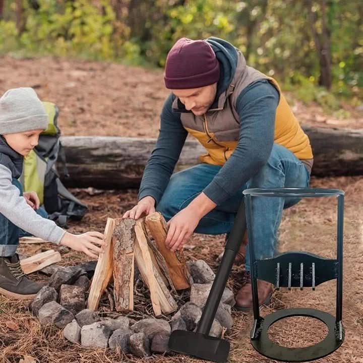 Sicherer und müheloser Holzspalter für Kamin und Außenbereich