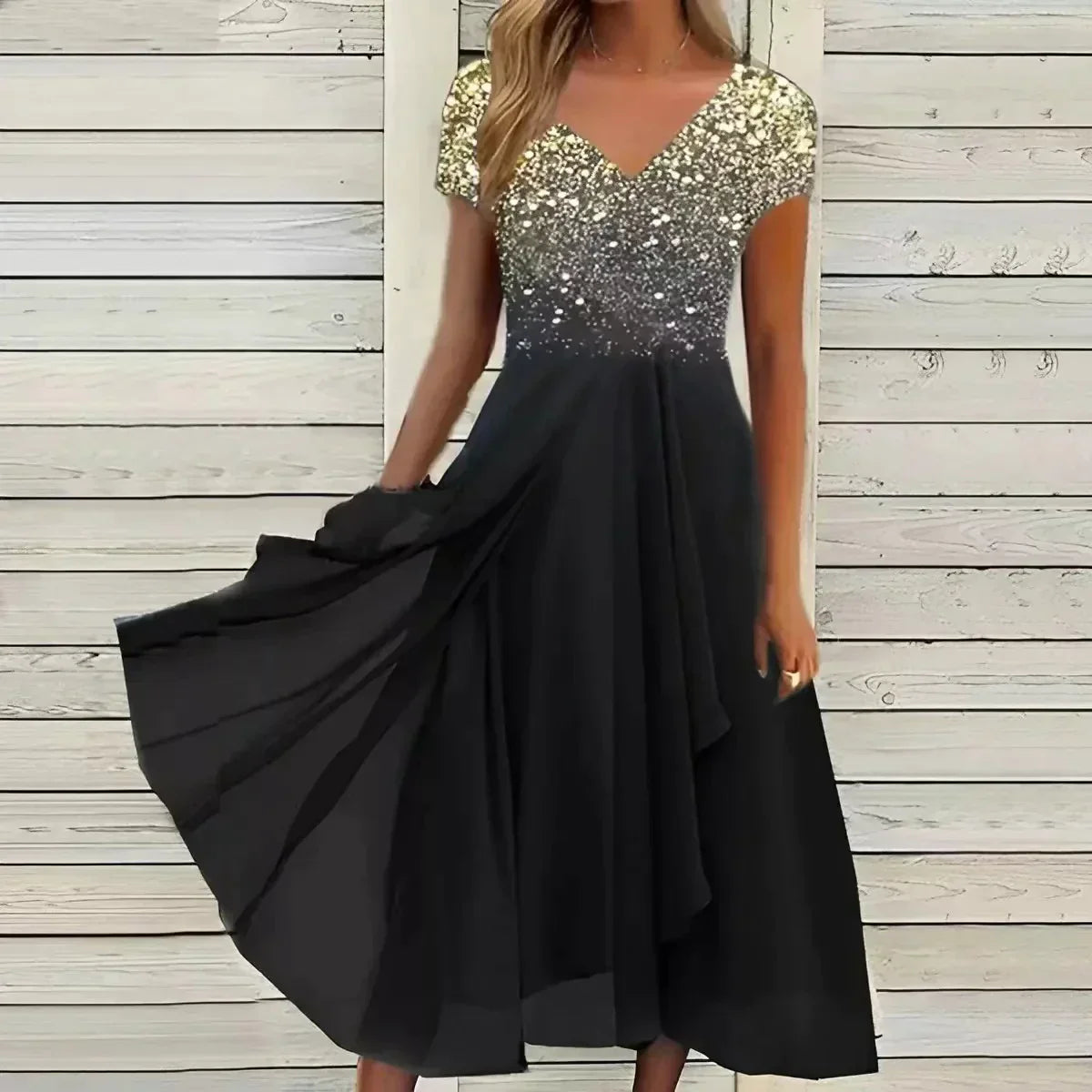 Damen Cocktail Festliches Kleid | Chiffon