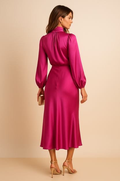 Party Hohe Taille Kleid | Midi