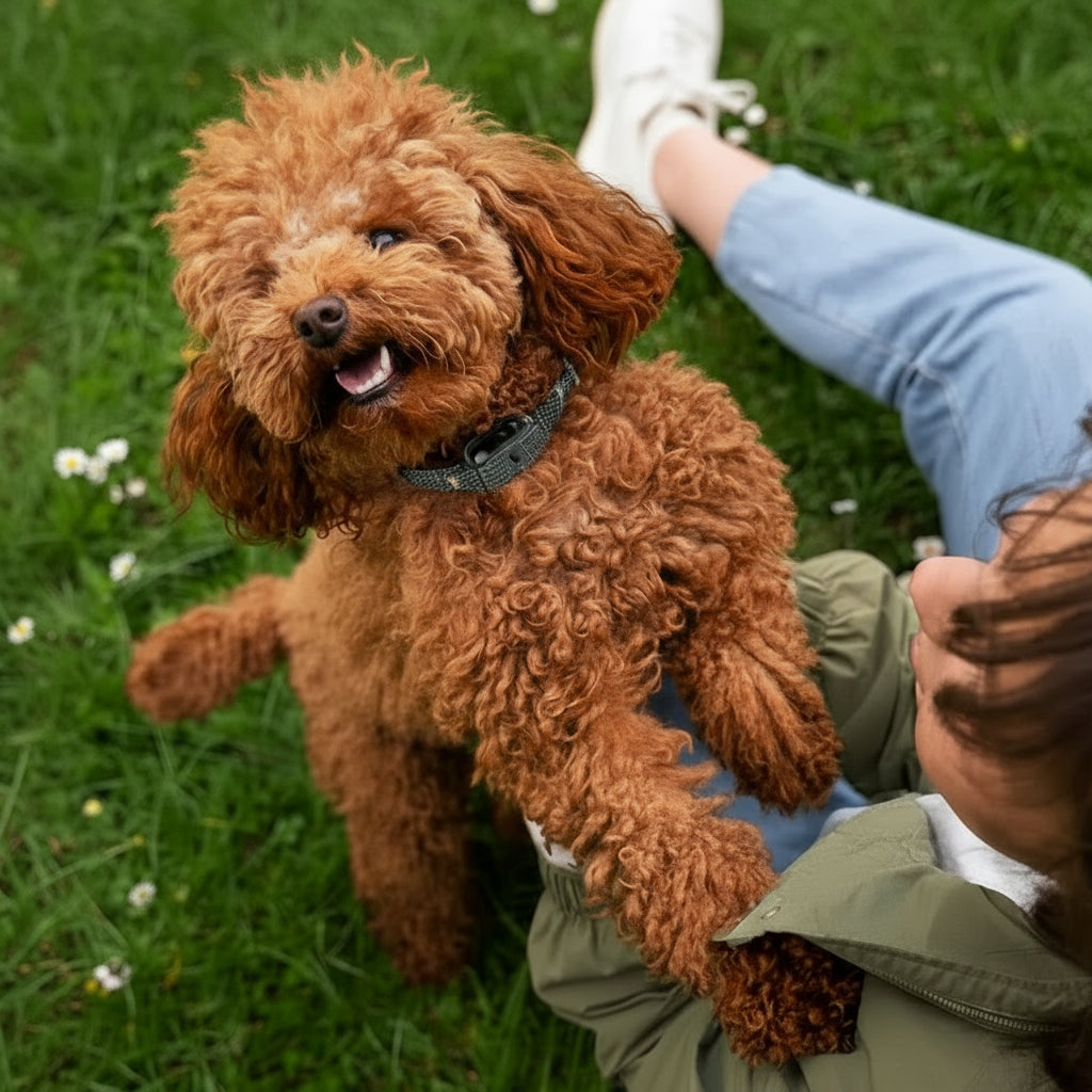 Sanfter Anti-Bell-Halsband mit Klang & Vibration für kleine Hunde