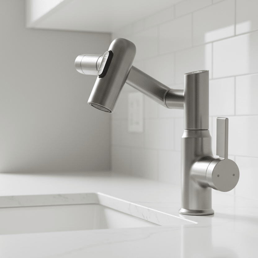 360° Intelligenter Wasserhahn mit LED-Temperaturanzeige