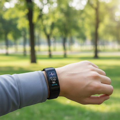 Smart Armband mit Blutdruckmessung, EKG und Herzfrequenzmonitor