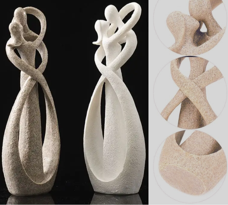 Zeitlose Liebe | Abstrakte Figur | Einzigartiges Geschenk | Ewige Umarmung