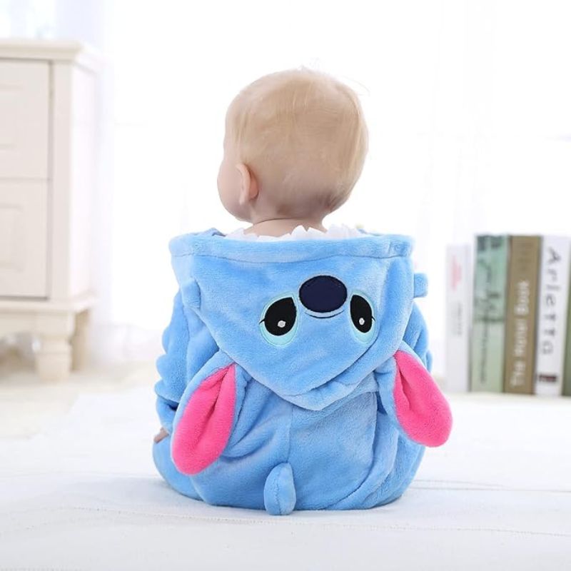 Tier Baby Overall – Flauschiger Komfort mit Reißverschluss