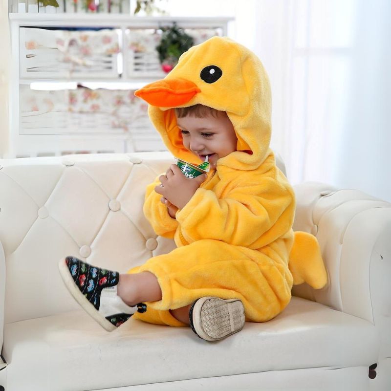 Tier Baby Overall – Flauschiger Komfort mit Reißverschluss