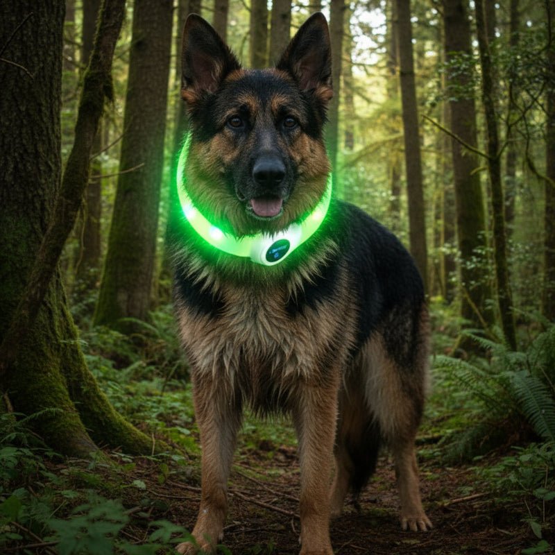 LED-Hundehalsband für sichere Abendspaziergänge