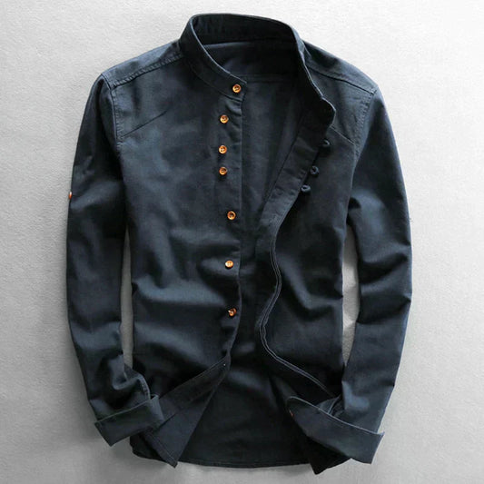 Herren Elegantes Hemd | Stehkragen