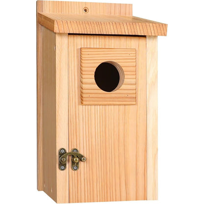 Holz-Nistkasten für Blauhäher, Schwalben und kleine Vögel