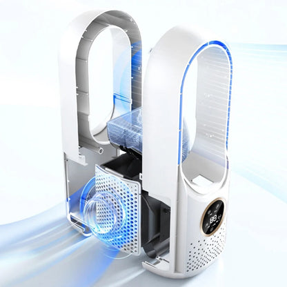 Geräuscharlose, bladeless tragbare Klimaanlage: Ergonomisches Design für Zuhause und Büro