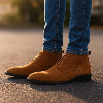 Men's Suede Desert Boots | Flat