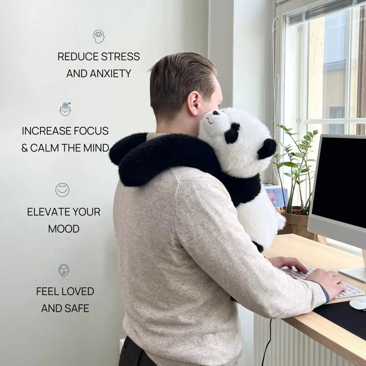 Ultra-weicher Kunstfell-Stressabbau-Kuschelpartner