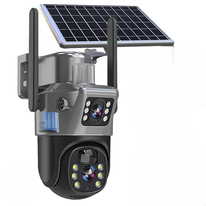 Kabellose 4K Sicherheitskamera mit Solarpanel – Dualschutz 4K