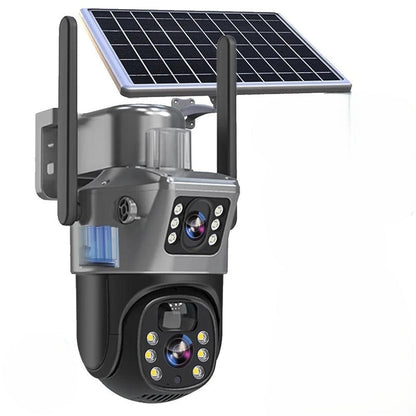 Kabellose 4K Sicherheitskamera mit Solarpanel – Dualschutz 4K