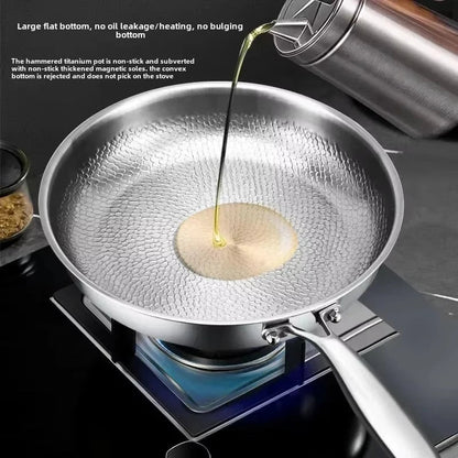 Titan-Hammered Antihaft-Bratpfanne für Induktionskochfelder und moderne Küchen
