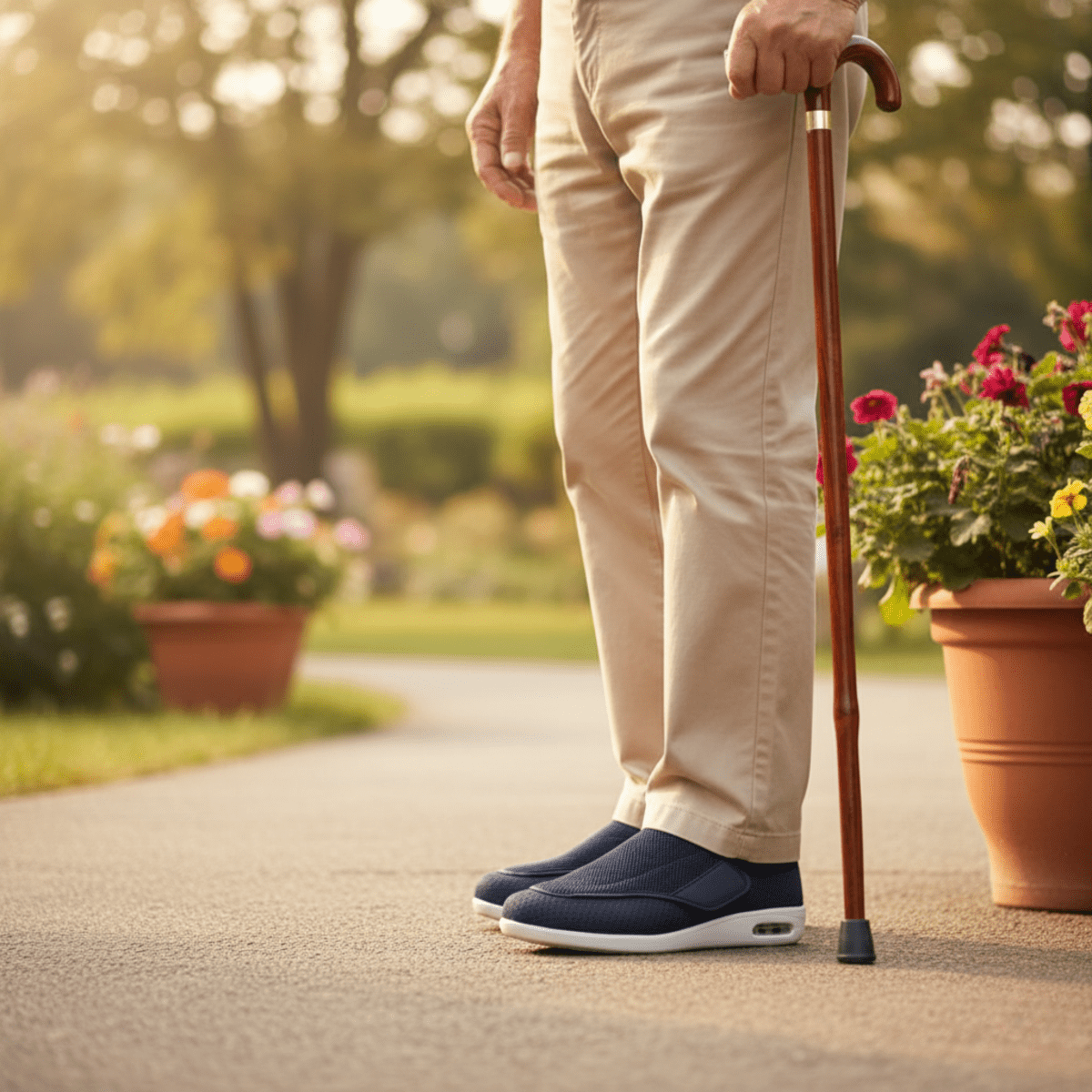 Diabetiker Schuhe mit Memory Foam und Zero-Drop Design