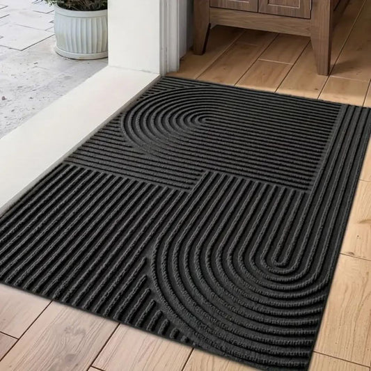 Absorbierende, waschbare Matte mit fließendem Linienmuster