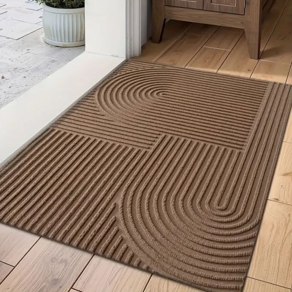 Absorbierende, waschbare Matte mit fließendem Linienmuster