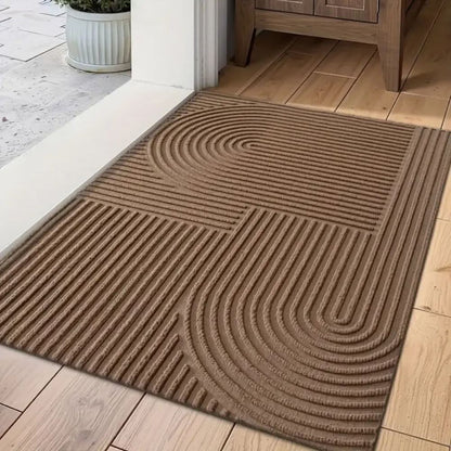 Absorbierende, waschbare Matte mit fließendem Linienmuster