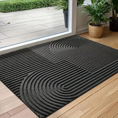 Absorbierende, waschbare Matte mit fließendem Linienmuster