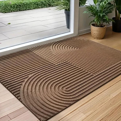 Absorbierende, waschbare Matte mit fließendem Linienmuster