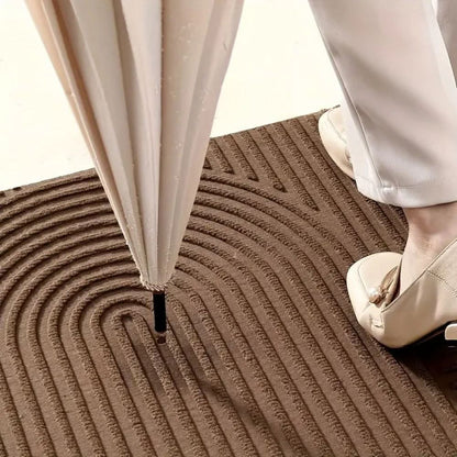 Absorbierende, waschbare Matte mit fließendem Linienmuster