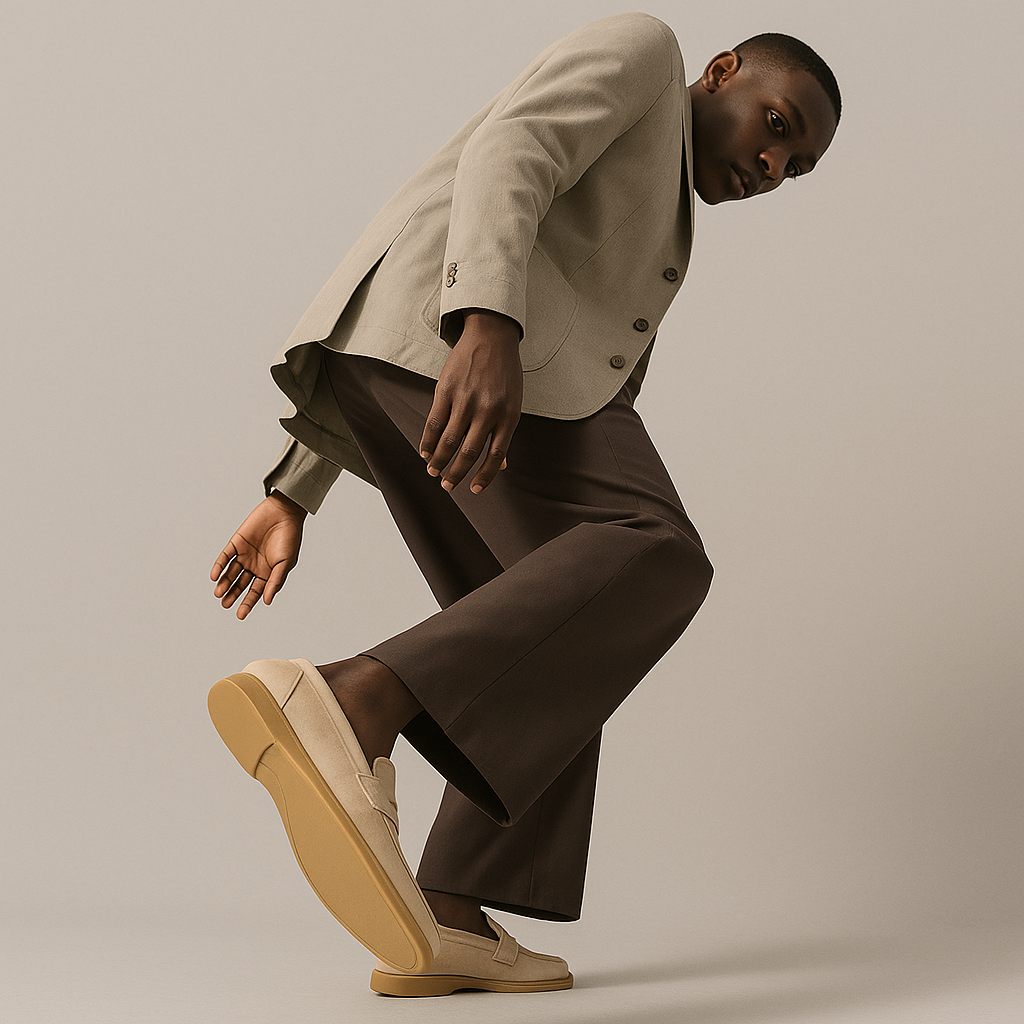 Men's Suede Slip On Loafers | Flat