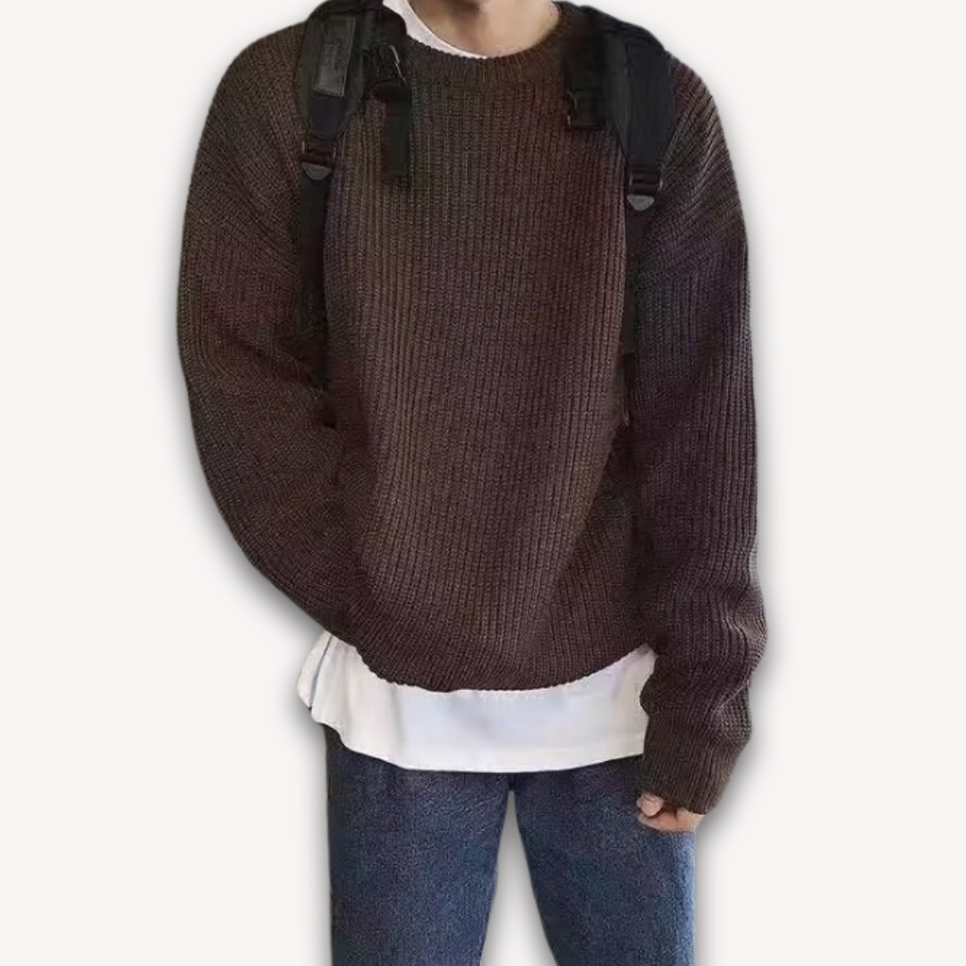 Men's Oversized Pullover Sweater | Winter