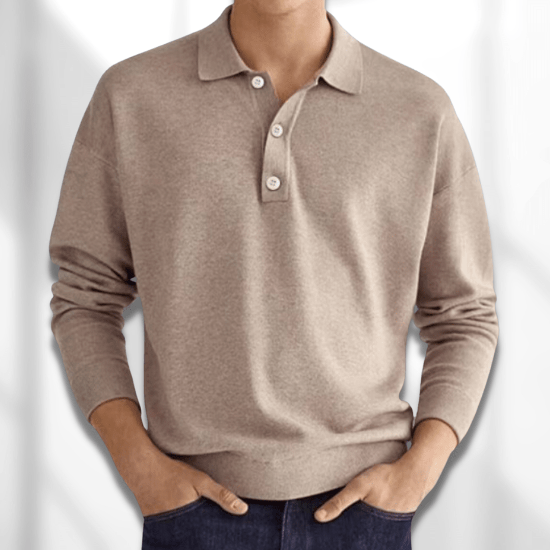Herren Jumper Polohemd | Langarm