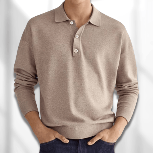 Herren Jumper Polohemd | Langarm
