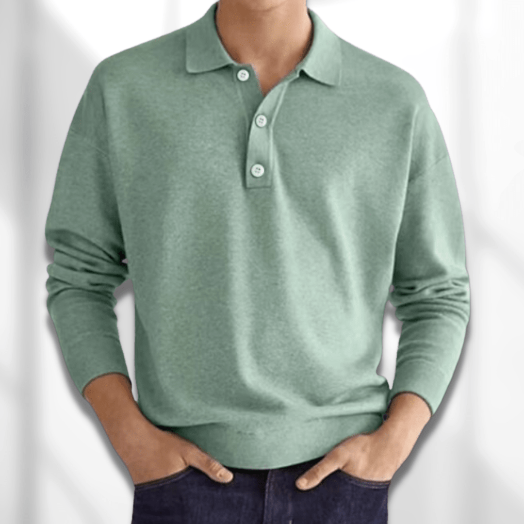Herren Jumper Polohemd | Langarm