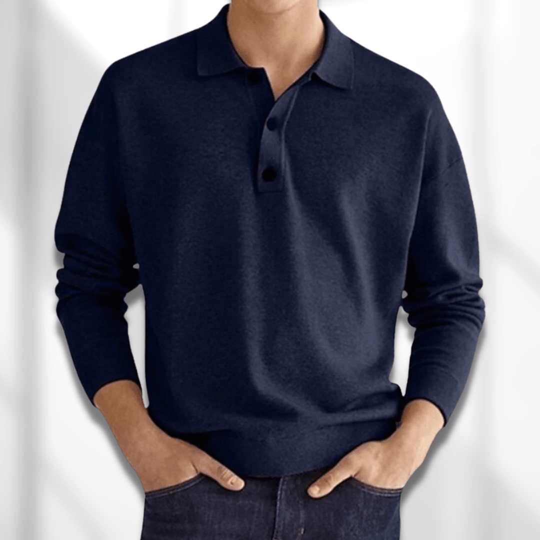 Herren Jumper Polohemd | Langarm
