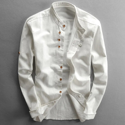Herren Elegantes Hemd | Stehkragen